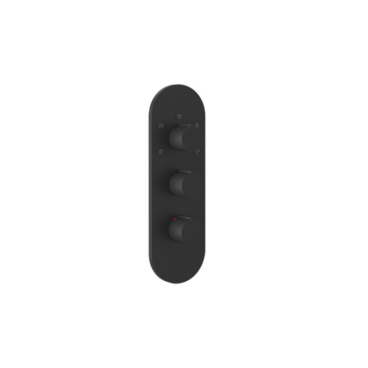 Gessi 43072 parte esterna miscelatore termostatico alta portata linea GOCCIA Gessi 43072 parte esterna miscelatore termostatico alta portata linea GOCCIA