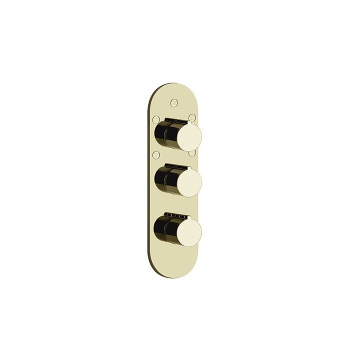 Gessi 43072 parte esterna miscelatore termostatico alta portata linea GOCCIA Gessi 43072 parte esterna miscelatore termostatico alta portata linea GOCCIA