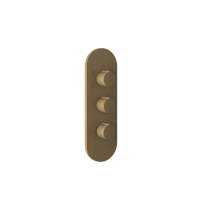 Gessi 43072 parte esterna miscelatore termostatico alta portata linea GOCCIA Gessi 43072 parte esterna miscelatore termostatico alta portata linea GOCCIA