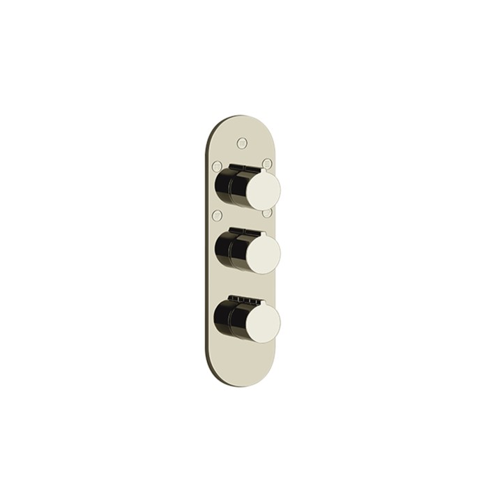 Gessi 43072 parte esterna miscelatore termostatico alta portata linea GOCCIA Gessi 43072 parte esterna miscelatore termostatico alta portata linea GOCCIA