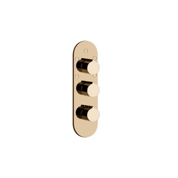 Gessi 43072 parte esterna miscelatore termostatico alta portata linea GOCCIA Gessi 43072 parte esterna miscelatore termostatico alta portata linea GOCCIA