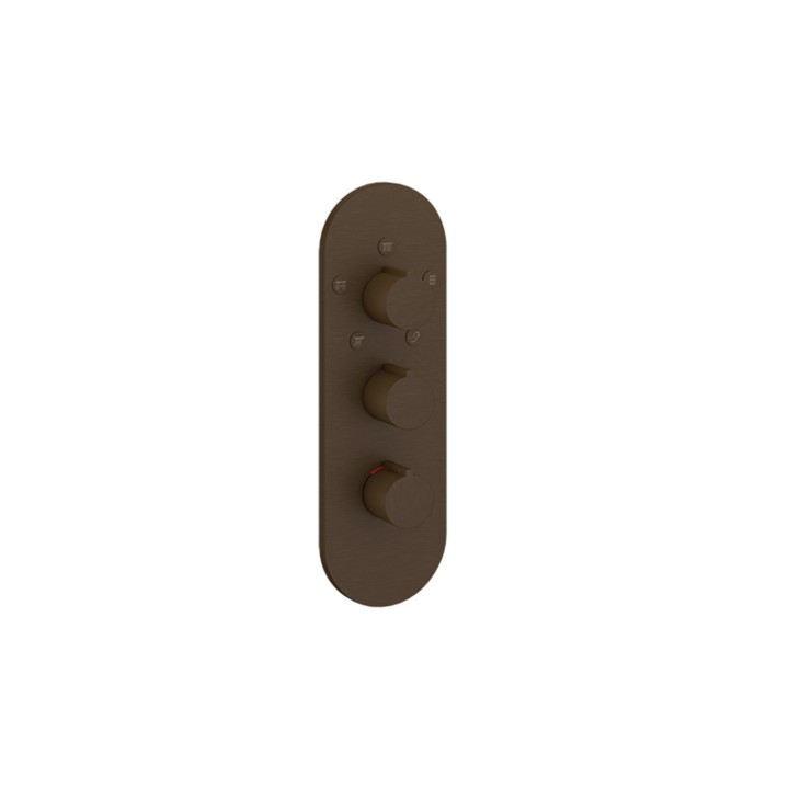 Gessi 43072 parte esterna miscelatore termostatico alta portata linea GOCCIA Gessi 43072 parte esterna miscelatore termostatico alta portata linea GOCCIA