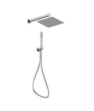 Fratelli Frattini 92801 doccia duplex da incasso con flessibile cromalux doccetta e braccio a parete
