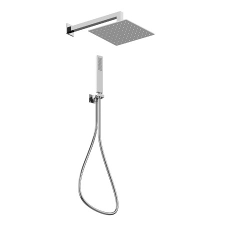 Fratelli Frattini 92801 doccia duplex da incasso con flessibile cromalux doccetta e braccio a parete