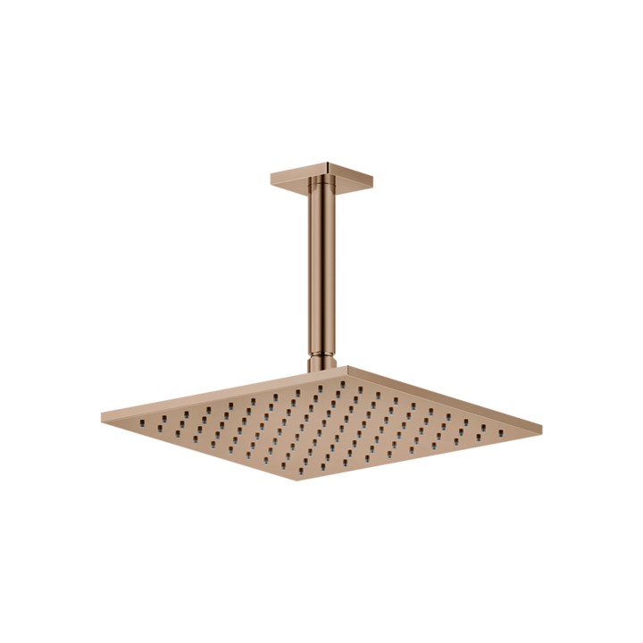 Gessi 59159 soffione anticalcare a soffitto braccio altezza personalizzabile linea RILIEVO