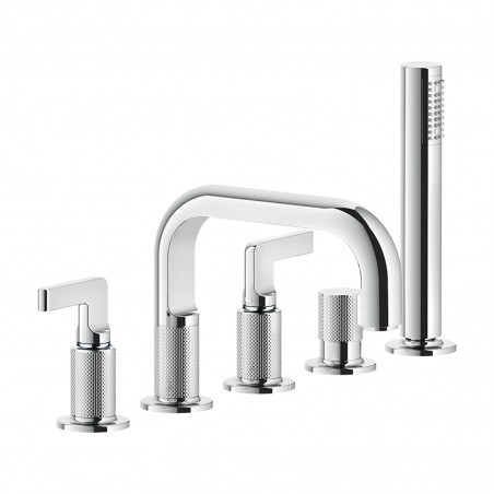 Gessi 58040 gruppo bordo vasca 5 fori linea INCISO-
