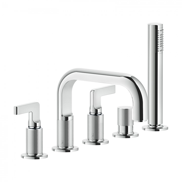 Gessi 58040 gruppo bordo vasca 5 fori linea INCISO-