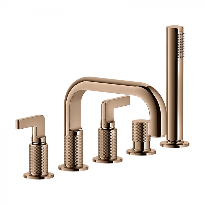 Gessi 58040 gruppo bordo vasca 5 fori linea INCISO-