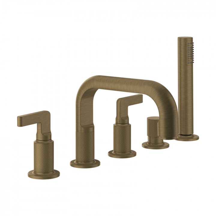 Gessi 58040 gruppo bordo vasca 5 fori linea INCISO-
