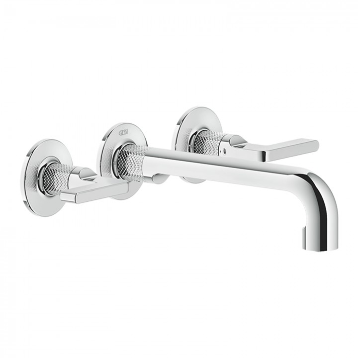Gessi 58090 parte esterna gruppo lavabo a parete 3 fori linea INCISO-