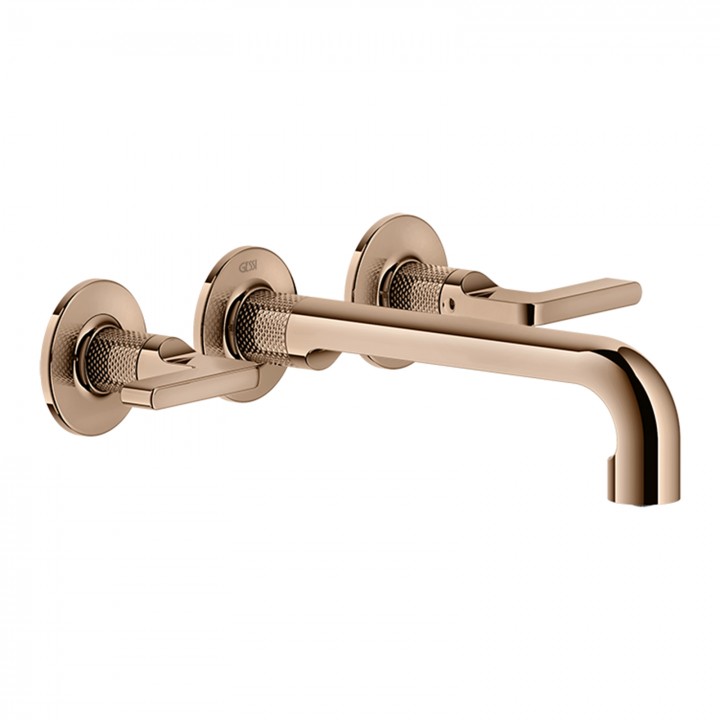 Gessi 58090 parte esterna gruppo lavabo a parete 3 fori linea INCISO-