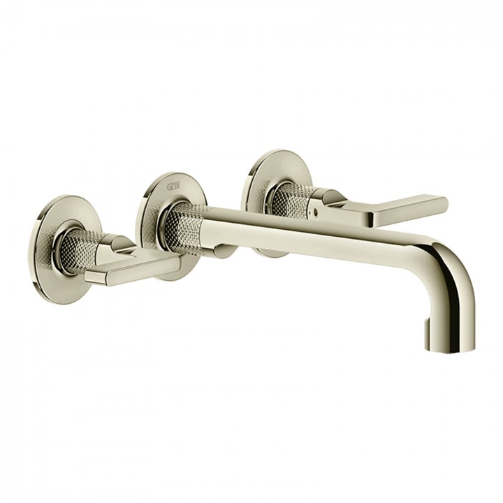 Gessi 58090 parte esterna gruppo lavabo a parete 3 fori linea INCISO-