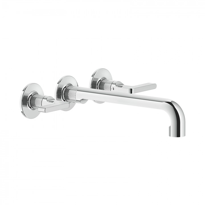 Gessi 58092 parte esterna gruppo lavabo a parete 3 fori linea INCISO-