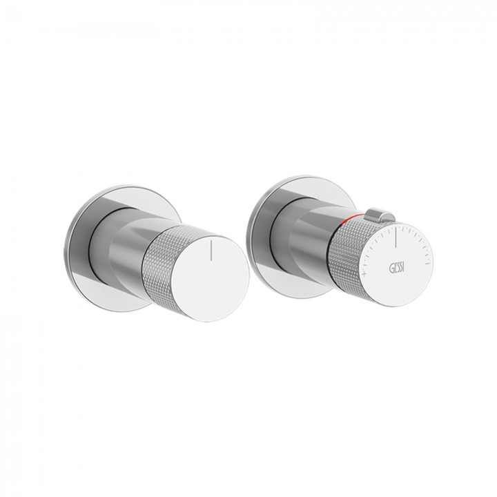 Gessi 58131 parte esterna miscelatore termostatico a parete 1 via linea INCISO-