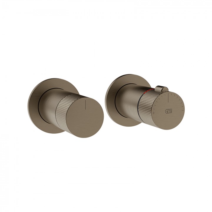 Gessi 58131 parte esterna miscelatore termostatico a parete 1 via linea INCISO-