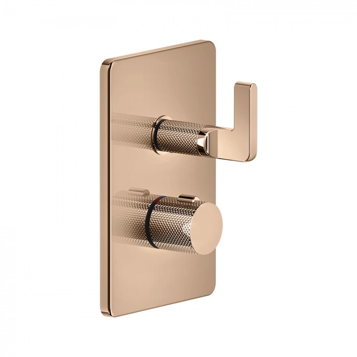 Gessi 58132 parte esterna miscelatore termostatico doccia a parete 1 via linea INCISO-