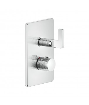 Gessi 58132 parte esterna miscelatore termostatico doccia a parete 1 via linea INCISO-