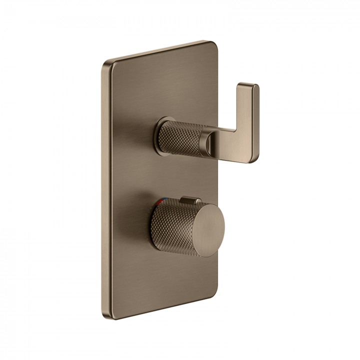 Gessi 58132 parte esterna miscelatore termostatico doccia a parete 1 via linea INCISO-