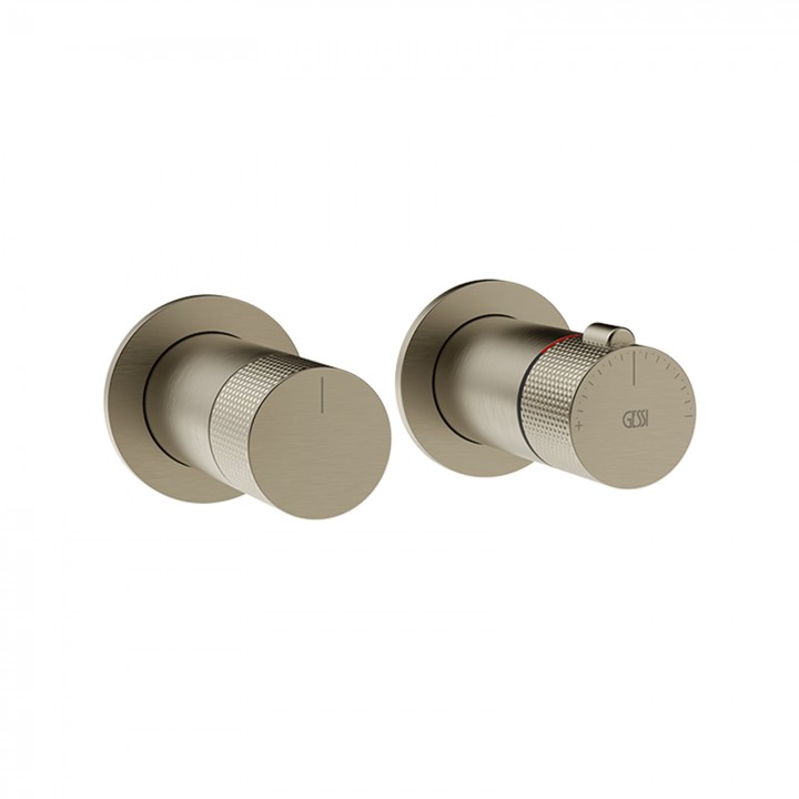 Gessi 58133 parte esterna miscelatore termostatico a parete 2 vie linea INCISO-