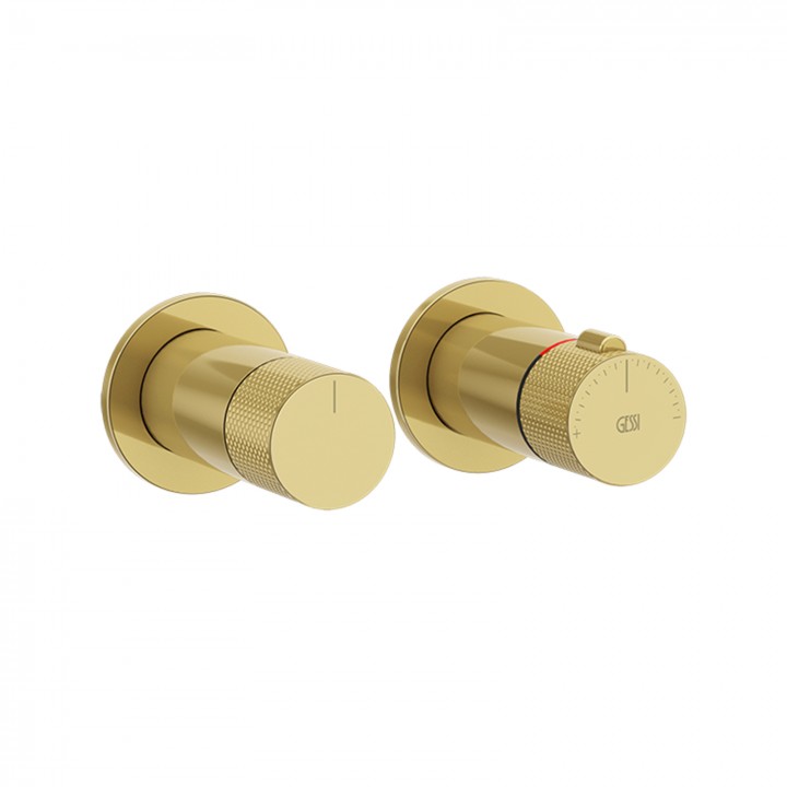 Gessi 58133 parte esterna miscelatore termostatico a parete 2 vie linea INCISO-