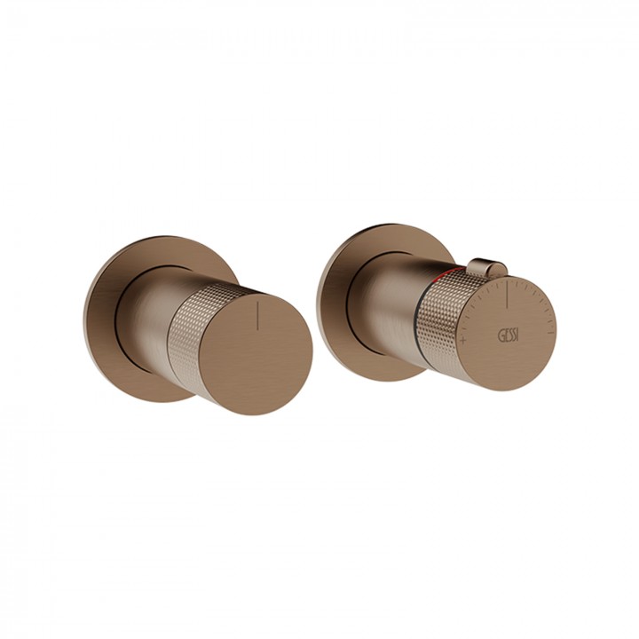 Gessi 58133 parte esterna miscelatore termostatico a parete 2 vie linea INCISO-
