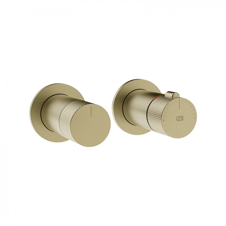 Gessi 58133 parte esterna miscelatore termostatico a parete 2 vie linea INCISO-