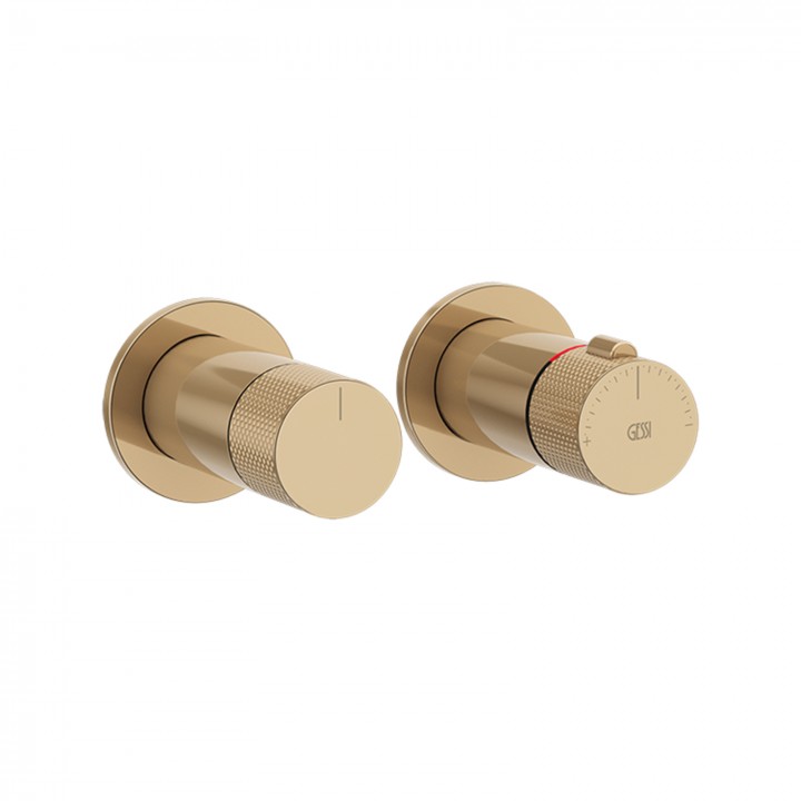 Gessi 58133 parte esterna miscelatore termostatico a parete 2 vie linea INCISO-