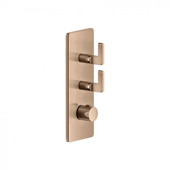 Gessi 58204 parte esterna miscelatore termostatico alta portata a parete linea INCISO- Gessi 58204 parte esterna miscelatore termostatico alta portata a parete linea INCISO-