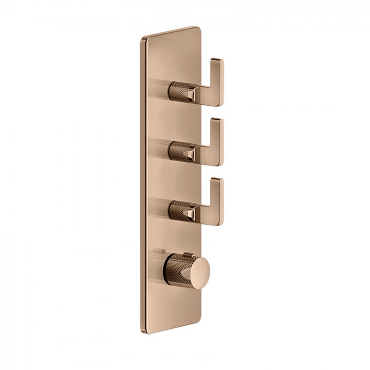 Gessi 58206 parte esterna miscelatore termostatico alta portata a parete linea INCISO- Gessi 58206 parte esterna miscelatore termostatico alta portata a parete linea INCISO-