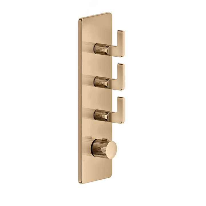 Gessi 58206 parte esterna miscelatore termostatico alta portata a parete linea INCISO- Gessi 58206 parte esterna miscelatore termostatico alta portata a parete linea INCISO-