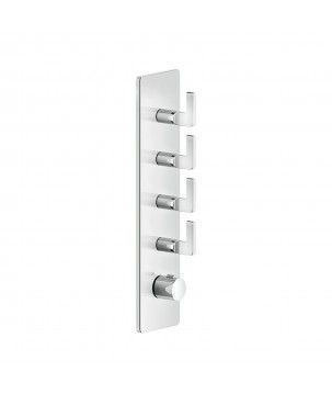 Gessi 58208 parte esterna miscelatore termostatico alta portata a parete linea INCISO-