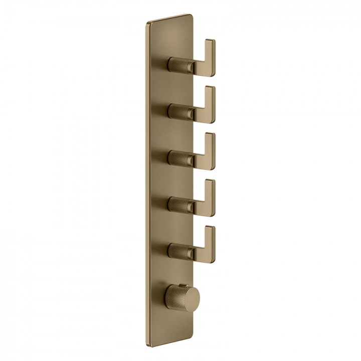 Gessi 58210 parte esterna miscelatore termostatico alta portata a parete linea INCISO- Gessi 58210 parte esterna miscelatore termostatico alta portata a parete linea INCISO-