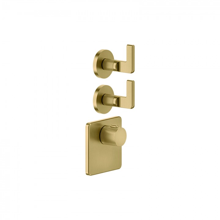 Gessi 58214 parte esterna miscelatore termostatico alta portata a parete linea INCISO- Gessi 58214 parte esterna miscelatore termostatico alta portata a parete linea INCISO-