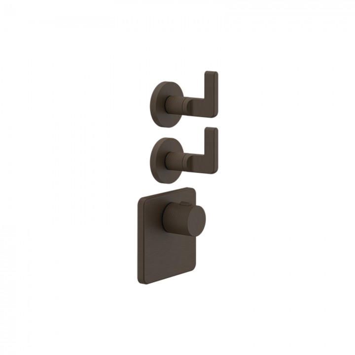 Gessi 58214 parte esterna miscelatore termostatico alta portata a parete linea INCISO- Gessi 58214 parte esterna miscelatore termostatico alta portata a parete linea INCISO-