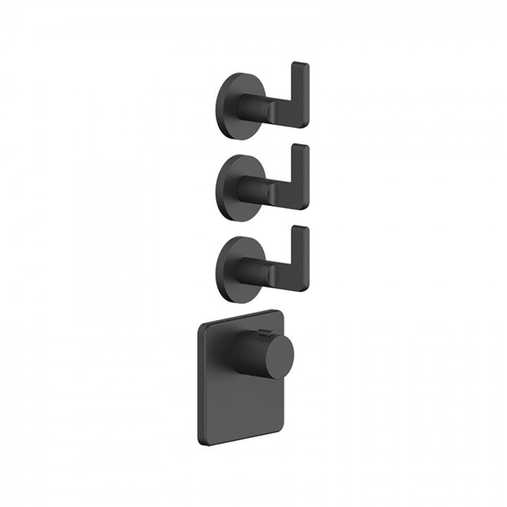 Gessi 58216 parte esterna miscelatore termostatico alta portata a parete linea INCISO- Gessi 58216 parte esterna miscelatore termostatico alta portata a parete linea INCISO-