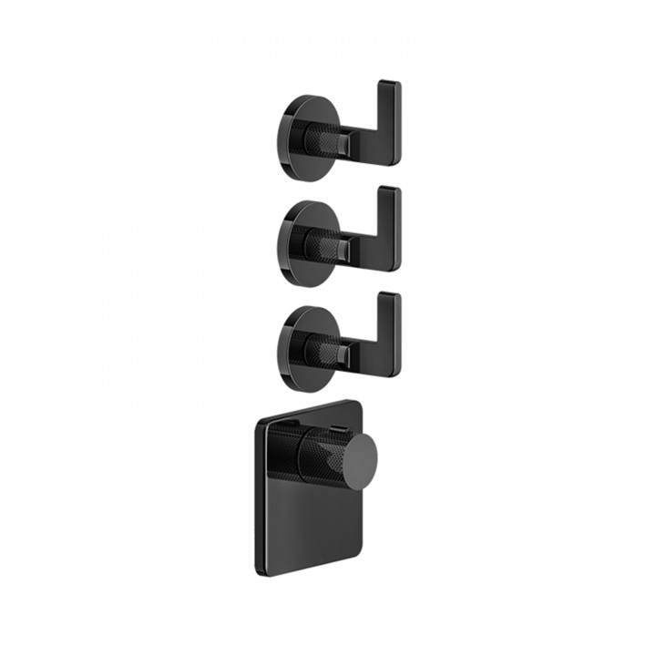Gessi 58216 parte esterna miscelatore termostatico alta portata a parete linea INCISO- Gessi 58216 parte esterna miscelatore termostatico alta portata a parete linea INCISO-