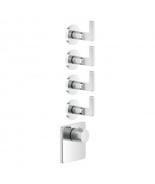 Gessi 58218 parte esterna miscelatore termostatico alta portata a parete linea INCISO-
