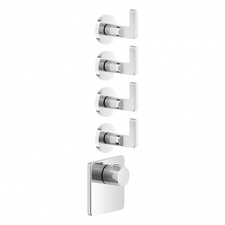 Gessi 58218 parte esterna miscelatore termostatico alta portata a parete linea INCISO-