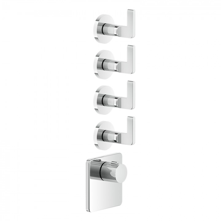 Gessi 58218 parte esterna miscelatore termostatico alta portata a parete linea INCISO-