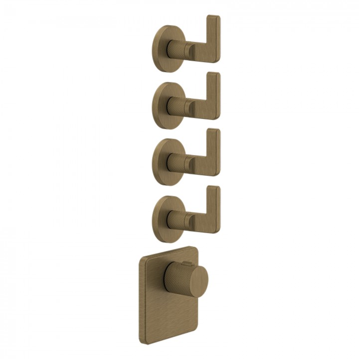 Gessi 58218 parte esterna miscelatore termostatico alta portata a parete linea INCISO- Gessi 58218 parte esterna miscelatore termostatico alta portata a parete linea INCISO-