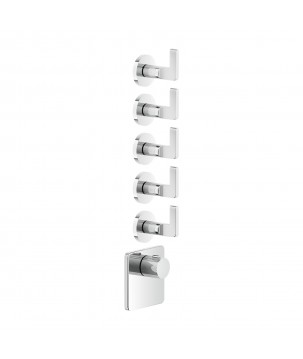 Gessi 58220 parte esterna miscelatore termostatico alta portata a parete linea INCISO-