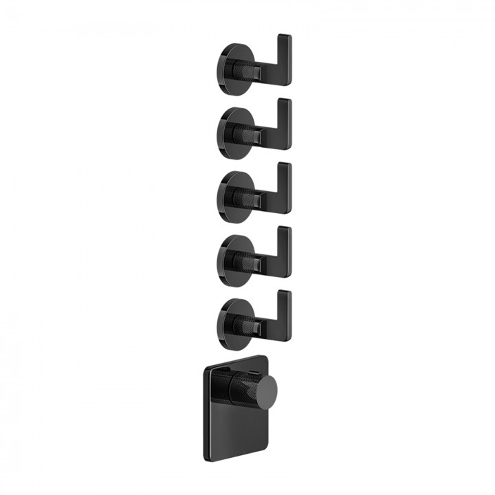 Gessi 58220 parte esterna miscelatore termostatico alta portata a parete linea INCISO- Gessi 58220 parte esterna miscelatore termostatico alta portata a parete linea INCISO-
