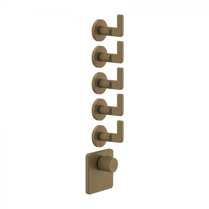 Gessi 58220 parte esterna miscelatore termostatico alta portata a parete linea INCISO- Gessi 58220 parte esterna miscelatore termostatico alta portata a parete linea INCISO-