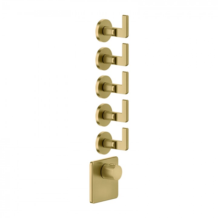 Gessi 58220 parte esterna miscelatore termostatico alta portata a parete linea INCISO- Gessi 58220 parte esterna miscelatore termostatico alta portata a parete linea INCISO-