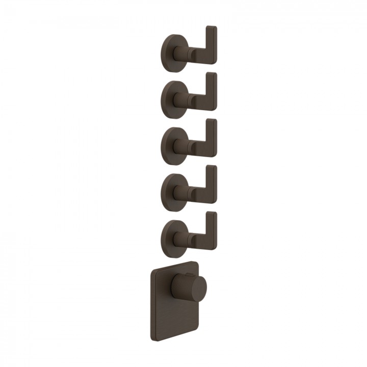 Gessi 58220 parte esterna miscelatore termostatico alta portata a parete linea INCISO- Gessi 58220 parte esterna miscelatore termostatico alta portata a parete linea INCISO-