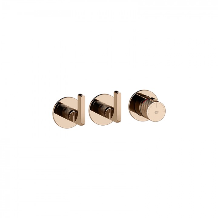Gessi 58334 parte esterna miscelatore termostatico a parete linea INCISO- Gessi 58334 parte esterna miscelatore termostatico a parete linea INCISO-