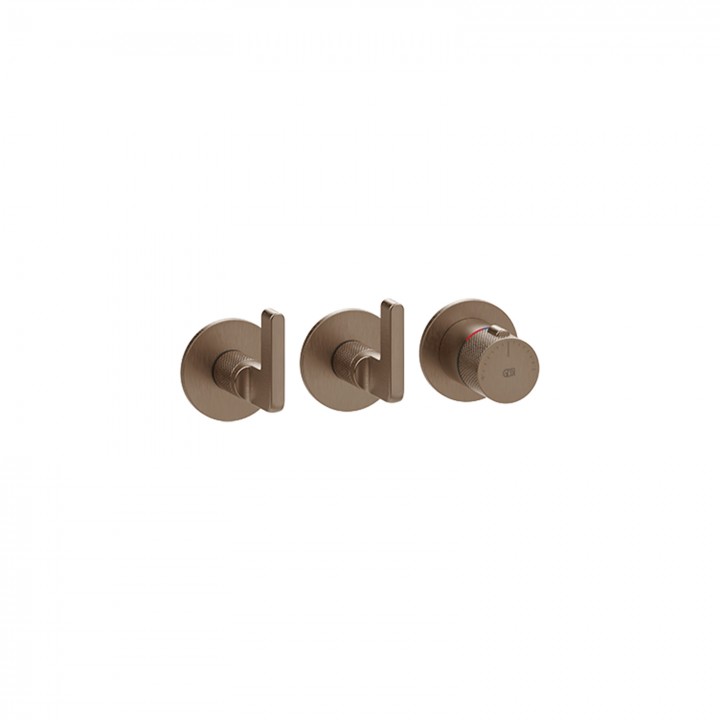 Gessi 58334 parte esterna miscelatore termostatico a parete linea INCISO- Gessi 58334 parte esterna miscelatore termostatico a parete linea INCISO-
