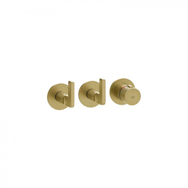 Gessi 58334 parte esterna miscelatore termostatico a parete linea INCISO- Gessi 58334 parte esterna miscelatore termostatico a parete linea INCISO-