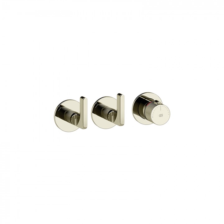 Gessi 58334 parte esterna miscelatore termostatico a parete linea INCISO- Gessi 58334 parte esterna miscelatore termostatico a parete linea INCISO-