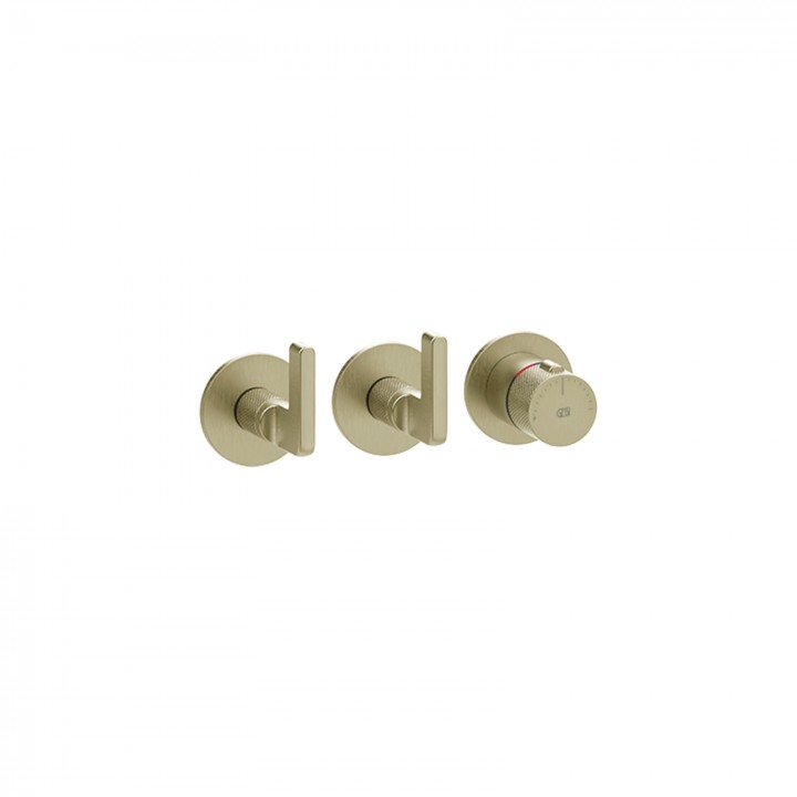 Gessi 58334 parte esterna miscelatore termostatico a parete linea INCISO- Gessi 58334 parte esterna miscelatore termostatico a parete linea INCISO-